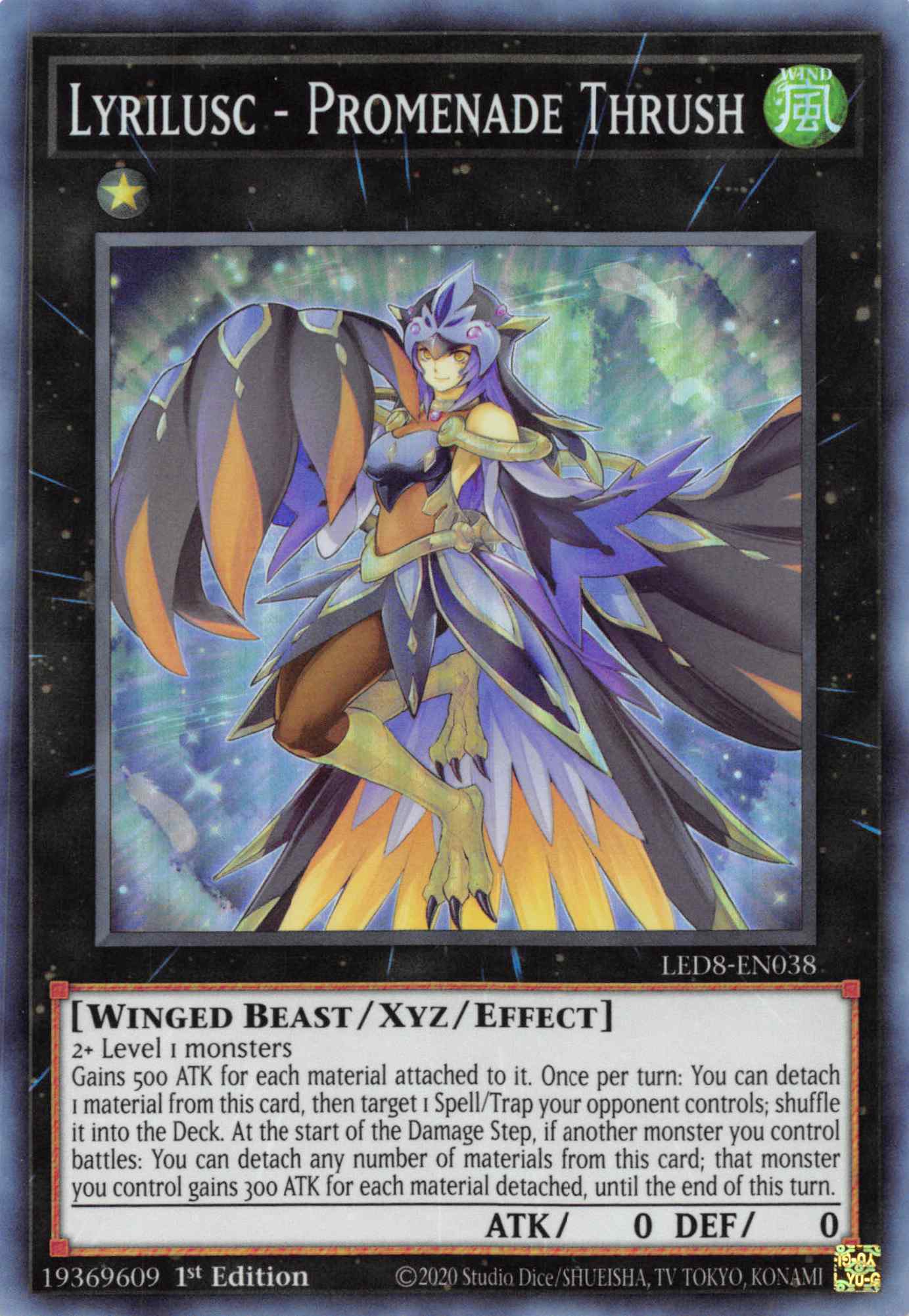 Lyrilusc - Promenade Thrush [LED8-EN038] Super Rare | Jomio and Rueliete's Cards and Comics