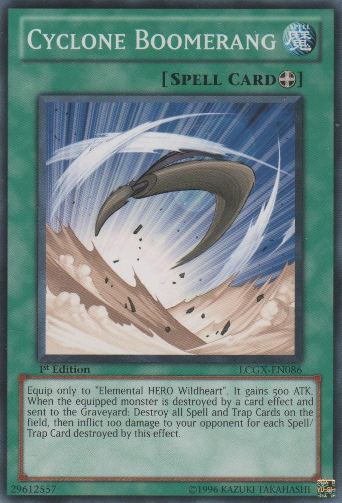Cyclone Boomerang [LCGX-EN086] Common | Jomio and Rueliete's Cards and Comics
