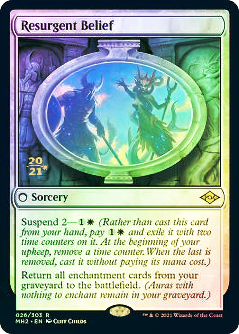 Resurgent Belief [Modern Horizons 2 Prerelease Promos] | Jomio and Rueliete's Cards and Comics