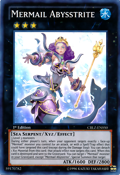 Mermail Abysstrite [CBLZ-EN050] Super Rare | Jomio and Rueliete's Cards and Comics