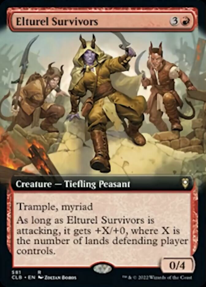 Elturel Survivors (Extended Art) [Commander Legends: Battle for Baldur's Gate] | Jomio and Rueliete's Cards and Comics