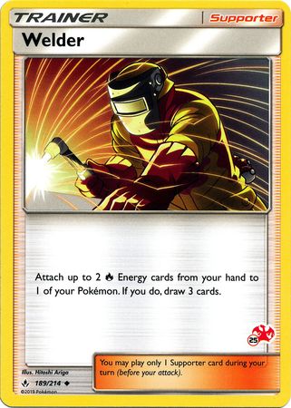 Welder (189/214) (Charizard Stamp #25) [Battle Academy 2020] | Jomio and Rueliete's Cards and Comics