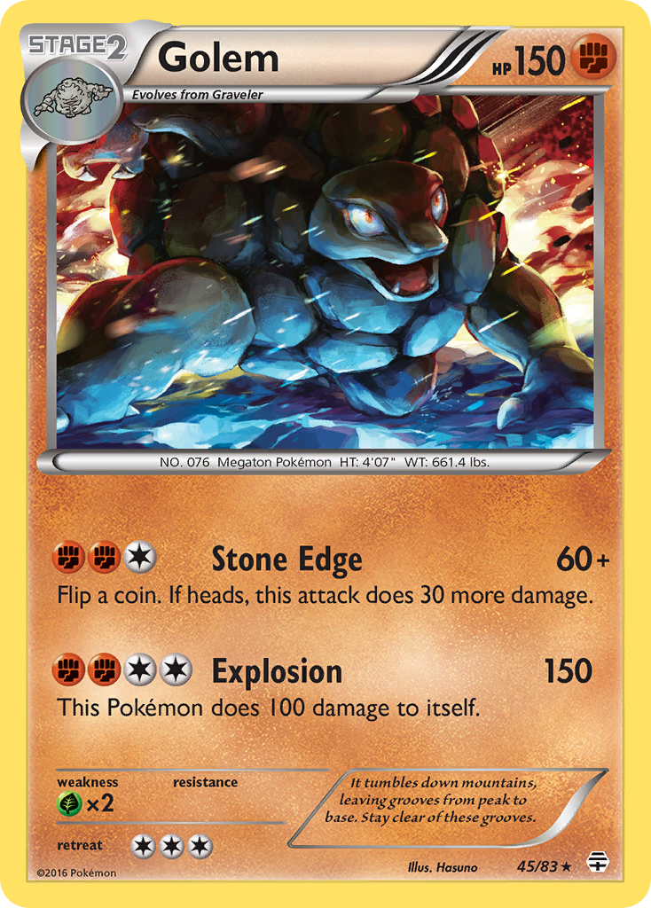 Golem (45/83) [XY: Generations] | Jomio and Rueliete's Cards and Comics