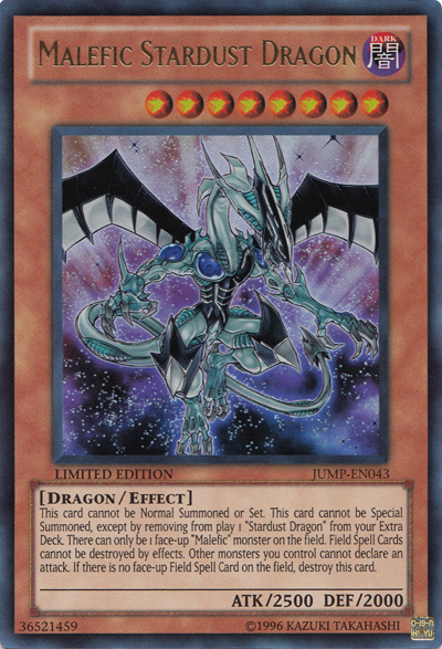 Malefic Stardust Dragon [JUMP-EN043] Ultra Rare | Jomio and Rueliete's Cards and Comics