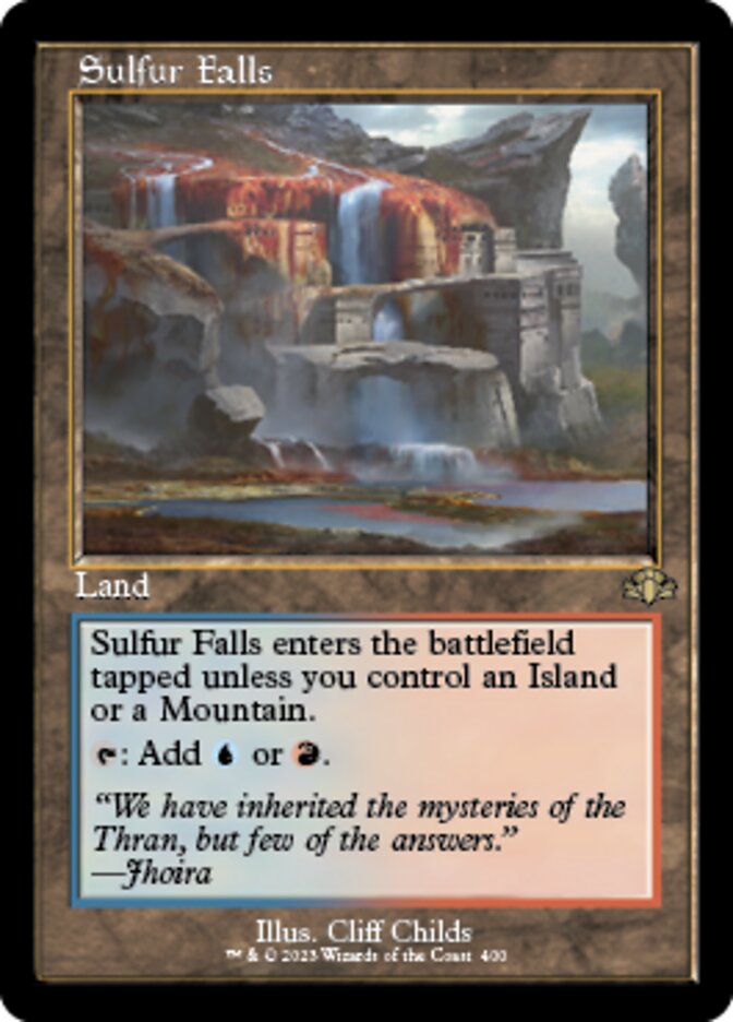 Sulfur Falls (Retro) [Dominaria Remastered] | Jomio and Rueliete's Cards and Comics