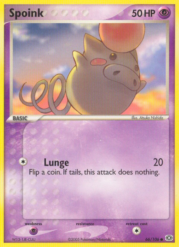 Spoink (66/106) [EX: Emerald] | Jomio and Rueliete's Cards and Comics