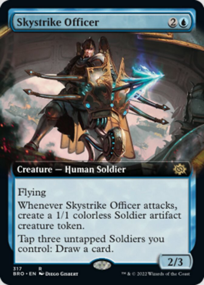 Skystrike Officer (Extended Art) [The Brothers' War] | Jomio and Rueliete's Cards and Comics