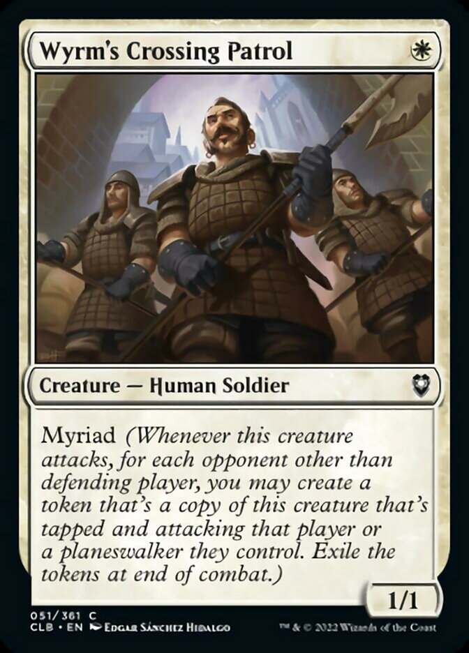 Wyrm's Crossing Patrol [Commander Legends: Battle for Baldur's Gate] | Jomio and Rueliete's Cards and Comics