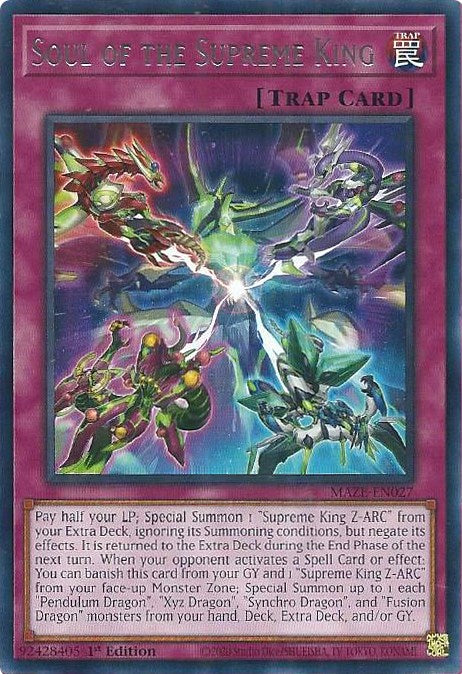 Soul of the Supreme King [MAZE-EN027] Rare | Jomio and Rueliete's Cards and Comics