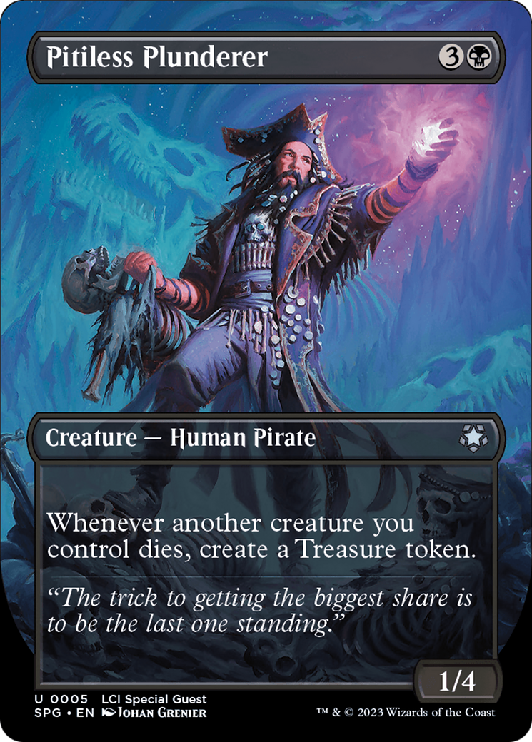 Pitiless Plunderer (Borderless) [The Lost Caverns of Ixalan Special Guests] | Jomio and Rueliete's Cards and Comics