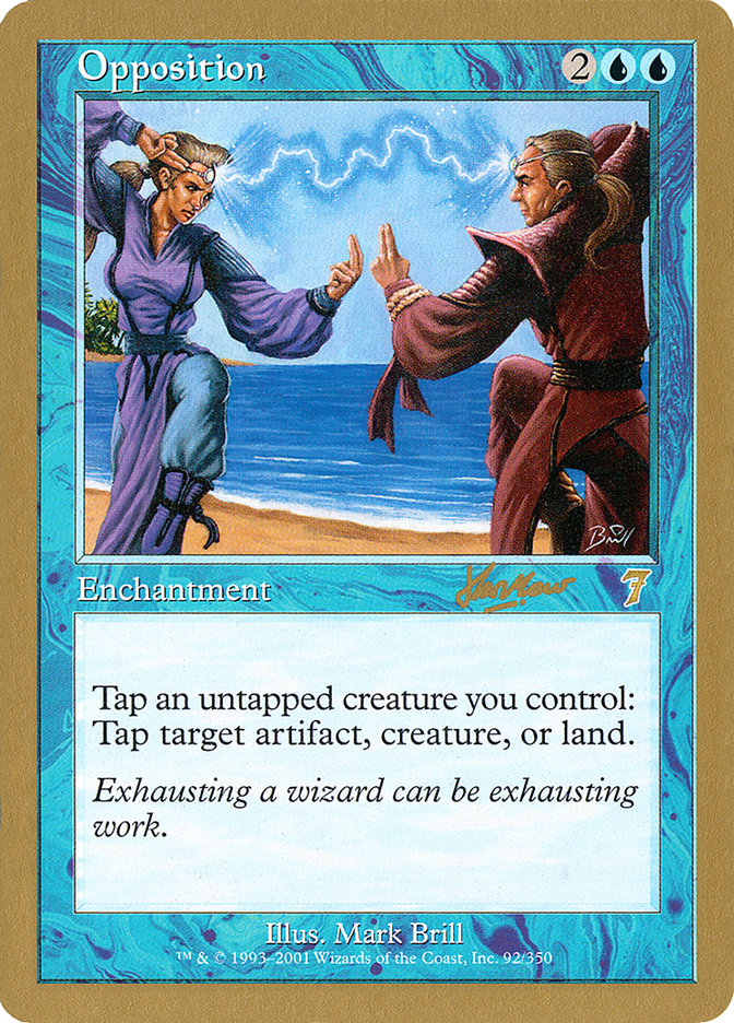 Opposition (Sim Han How) [World Championship Decks 2002] | Jomio and Rueliete's Cards and Comics
