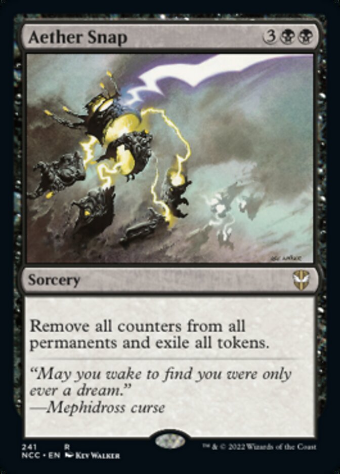 Aether Snap [Streets of New Capenna Commander] | Jomio and Rueliete's Cards and Comics