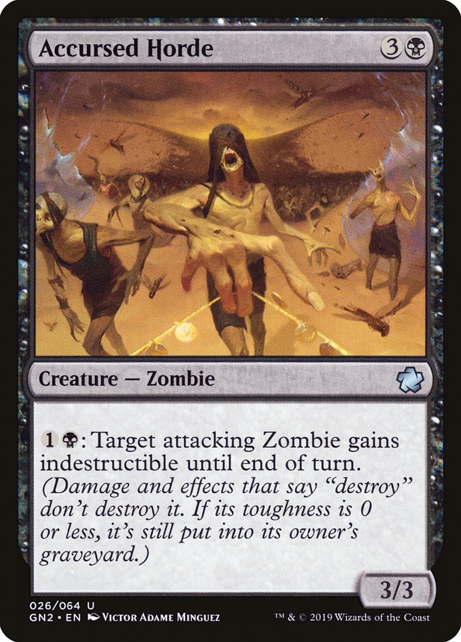 Accursed Horde [Game Night 2019] | Jomio and Rueliete's Cards and Comics