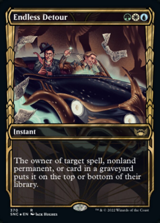 Endless Detour (Showcase Golden Age Gilded Foil) [Streets of New Capenna] | Jomio and Rueliete's Cards and Comics