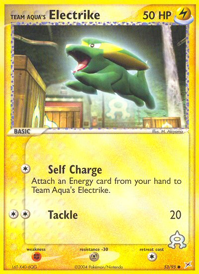 Team Aqua's Electrike (53/95) [EX: Team Magma vs Team Aqua] | Jomio and Rueliete's Cards and Comics