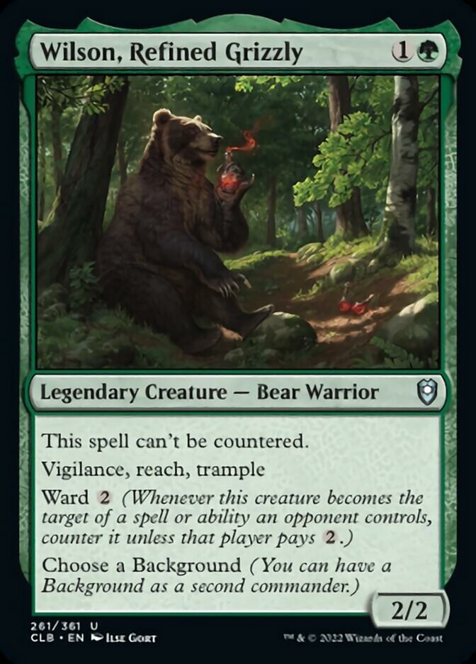 Wilson, Refined Grizzly [Commander Legends: Battle for Baldur's Gate] | Jomio and Rueliete's Cards and Comics