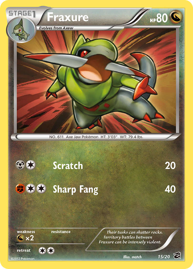 Fraxure (15/20) [Black & White: Dragon Vault] | Jomio and Rueliete's Cards and Comics