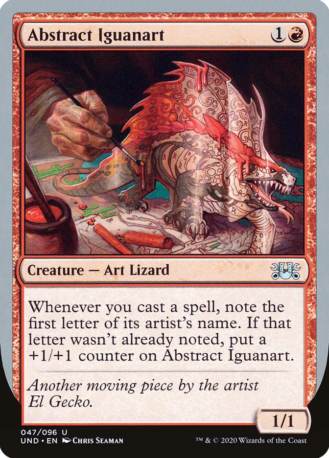 Abstract Iguanart [Unsanctioned] | Jomio and Rueliete's Cards and Comics