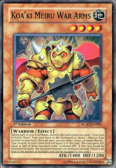 Koa'ki Meiru War Arms [RGBT-EN081] Super Rare | Jomio and Rueliete's Cards and Comics