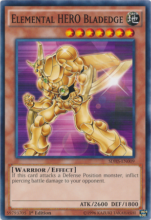 Elemental HERO Bladedge [SDHS-EN009] Common | Jomio and Rueliete's Cards and Comics