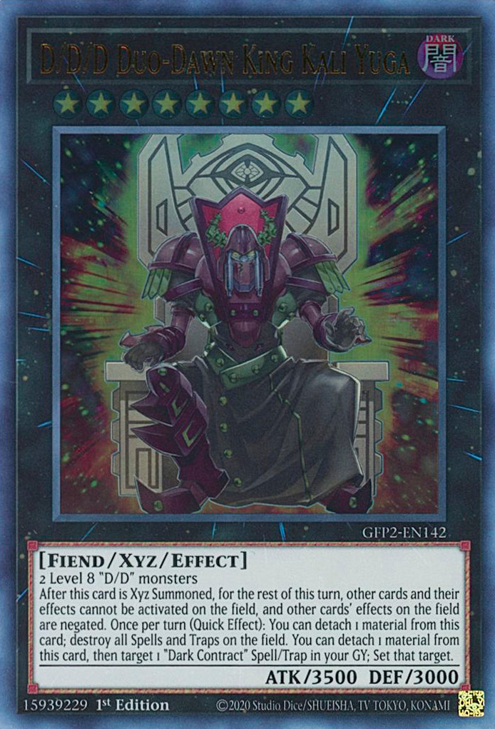 D/D/D Duo-Dawn King Kali Yuga [GFP2-EN142] Ultra Rare | Jomio and Rueliete's Cards and Comics