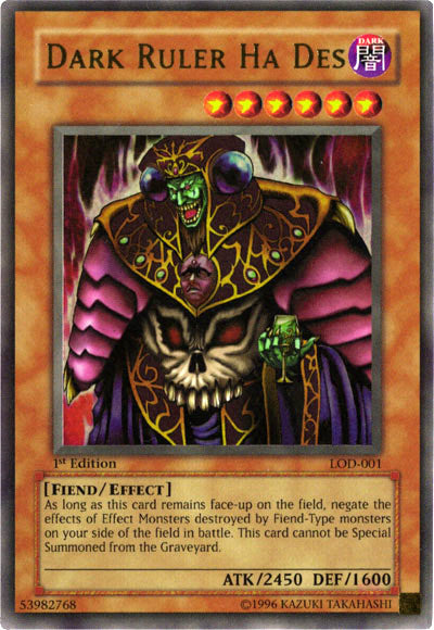 Dark Ruler Ha Des [LOD-001] Ultra Rare | Jomio and Rueliete's Cards and Comics
