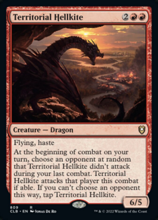 Territorial Hellkite [Commander Legends: Battle for Baldur's Gate] | Jomio and Rueliete's Cards and Comics