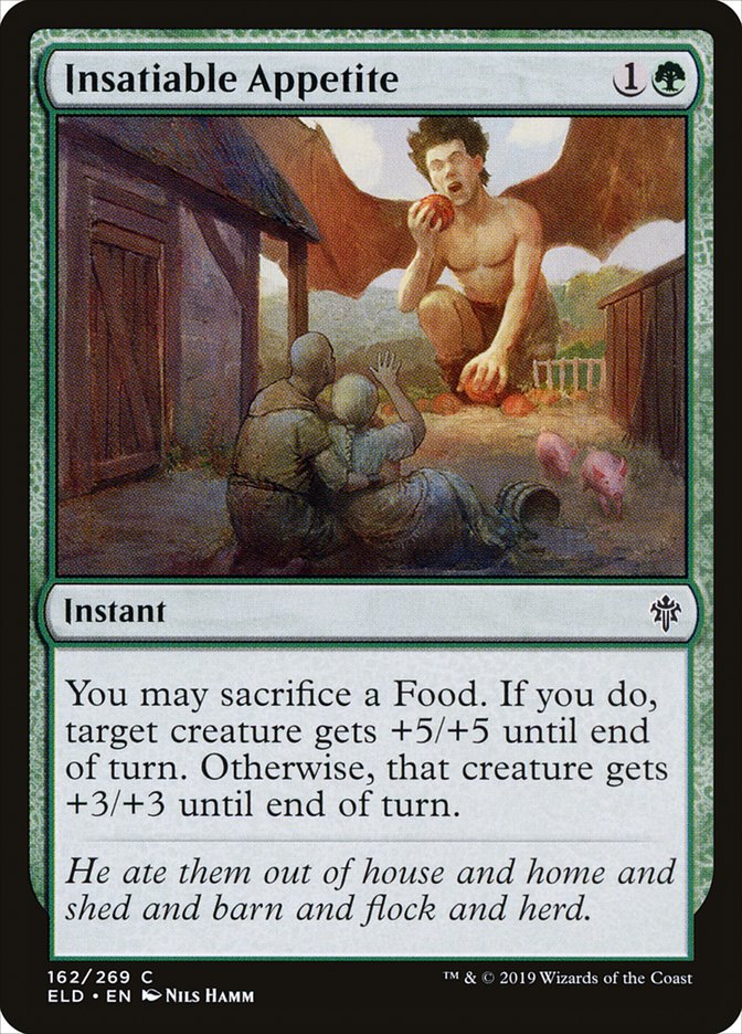 Insatiable Appetite [Throne of Eldraine] | Jomio and Rueliete's Cards and Comics