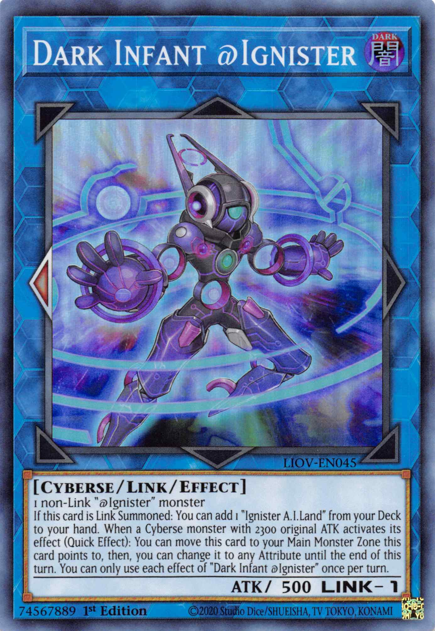 Dark Infant @Ignister [LIOV-EN045] Super Rare | Jomio and Rueliete's Cards and Comics