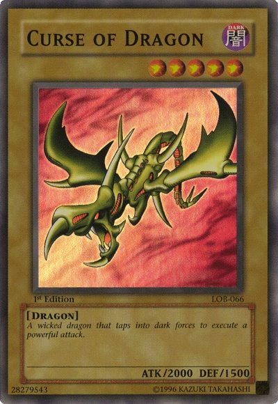 Curse of Dragon [LOB-066] Super Rare | Jomio and Rueliete's Cards and Comics