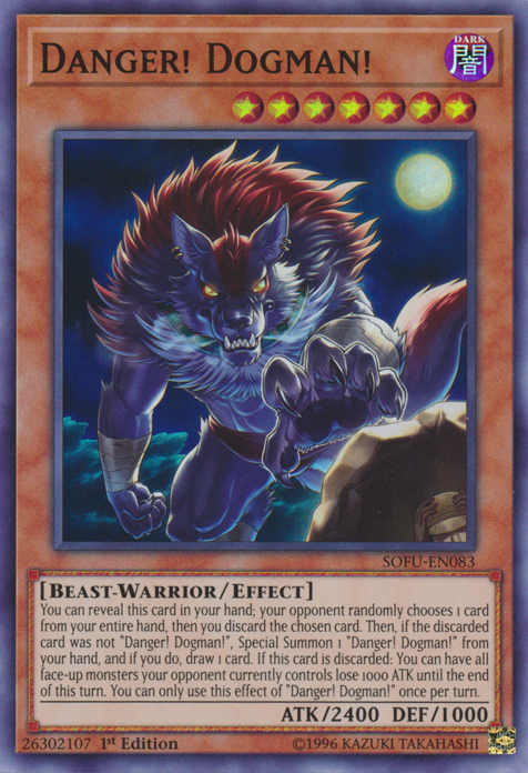 Danger! Dogman! [SOFU-EN083] Super Rare | Jomio and Rueliete's Cards and Comics