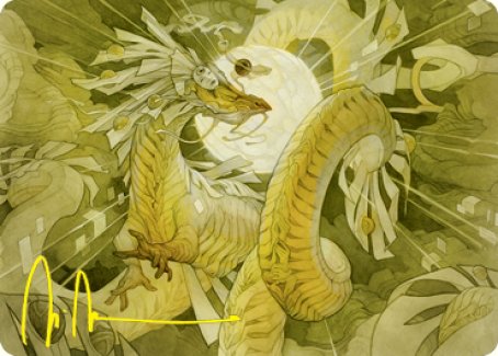 Brilliant Restoration Art Card (Gold-Stamped Signature) [Kamigawa: Neon Dynasty Art Series] | Jomio and Rueliete's Cards and Comics