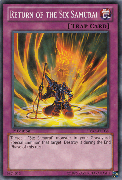 Return of the Six Samurai [SDWA-EN034] Common | Jomio and Rueliete's Cards and Comics