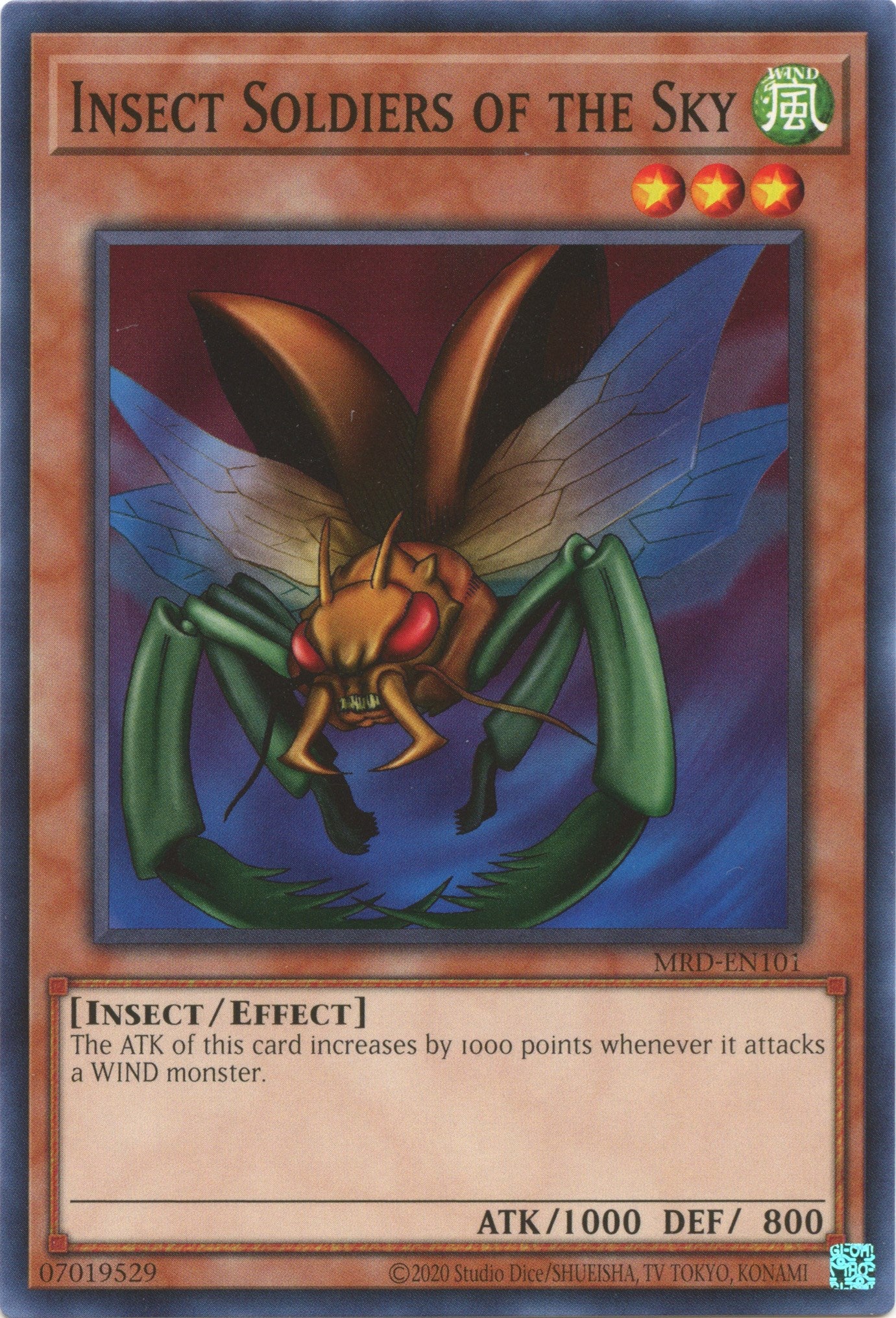 Insect Soldiers of the Sky (25th Anniversary) [MRD-EN101] Common | Jomio and Rueliete's Cards and Comics