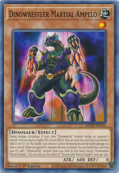 Dinowrestler Martial Ampelo [MP20-EN150] Common | Jomio and Rueliete's Cards and Comics