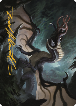 Brainstealer Dragon Art Card (Gold-Stamped Signature) [Commander Legends: Battle for Baldur's Gate Art Series] | Jomio and Rueliete's Cards and Comics