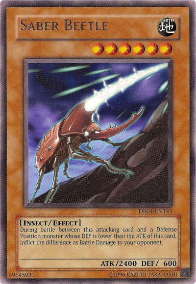 Saber Beetle [DR04-EN143] Rare | Jomio and Rueliete's Cards and Comics