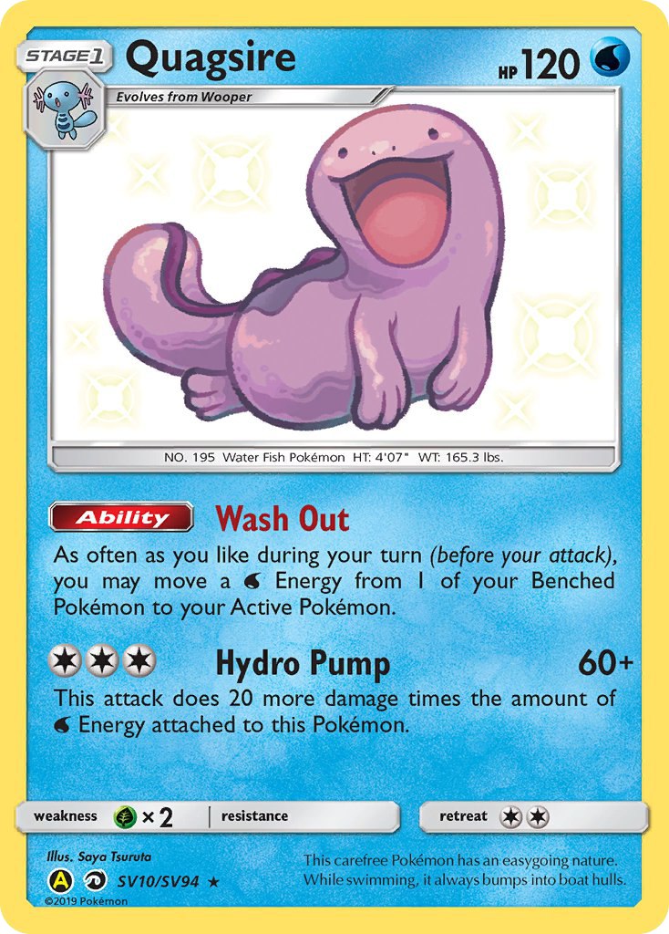 Quagsire (SV10/SV94) [Sun & Moon: Hidden Fates - Shiny Vault] | Jomio and Rueliete's Cards and Comics