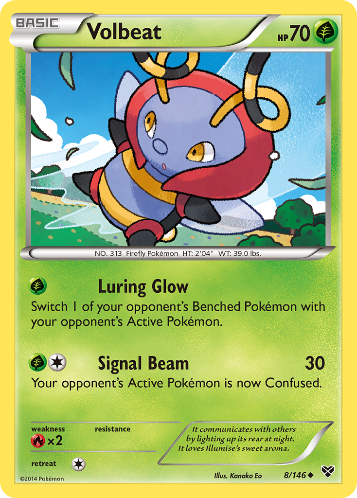 Volbeat (8/146) [XY: Base Set] | Jomio and Rueliete's Cards and Comics