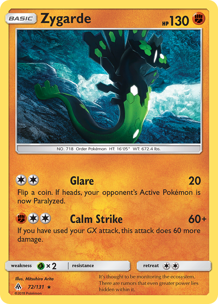 Zygarde (72/131) [Sun & Moon: Forbidden Light] | Jomio and Rueliete's Cards and Comics