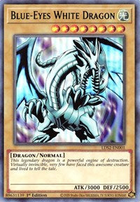 Blue-Eyes White Dragon (Green) [LDS2-EN001] Ultra Rare | Jomio and Rueliete's Cards and Comics