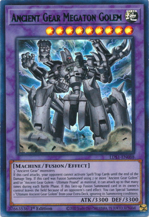 Ancient Gear Megaton Golem (Green) [LDS1-EN088] Ultra Rare | Jomio and Rueliete's Cards and Comics