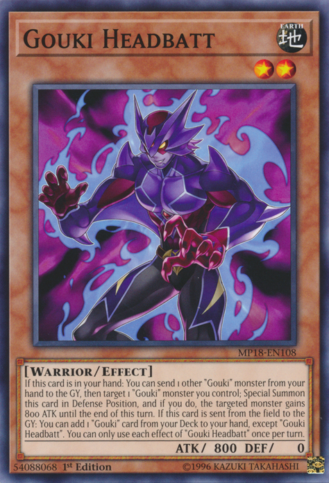 Gouki Headbatt [MP18-EN108] Common | Jomio and Rueliete's Cards and Comics