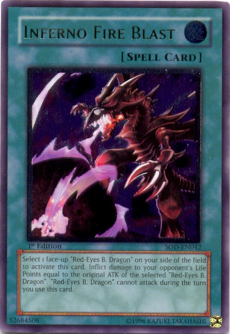 Inferno Fire Blast (UTR) [SOD-EN042] Ultimate Rare | Jomio and Rueliete's Cards and Comics