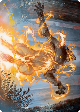 Burn the Accursed Art Card (Gold-Stamped Signature) [Innistrad: Midnight Hunt Art Series] | Jomio and Rueliete's Cards and Comics