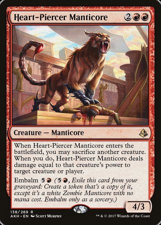 Heart-Piercer Manticore [Amonkhet] | Jomio and Rueliete's Cards and Comics