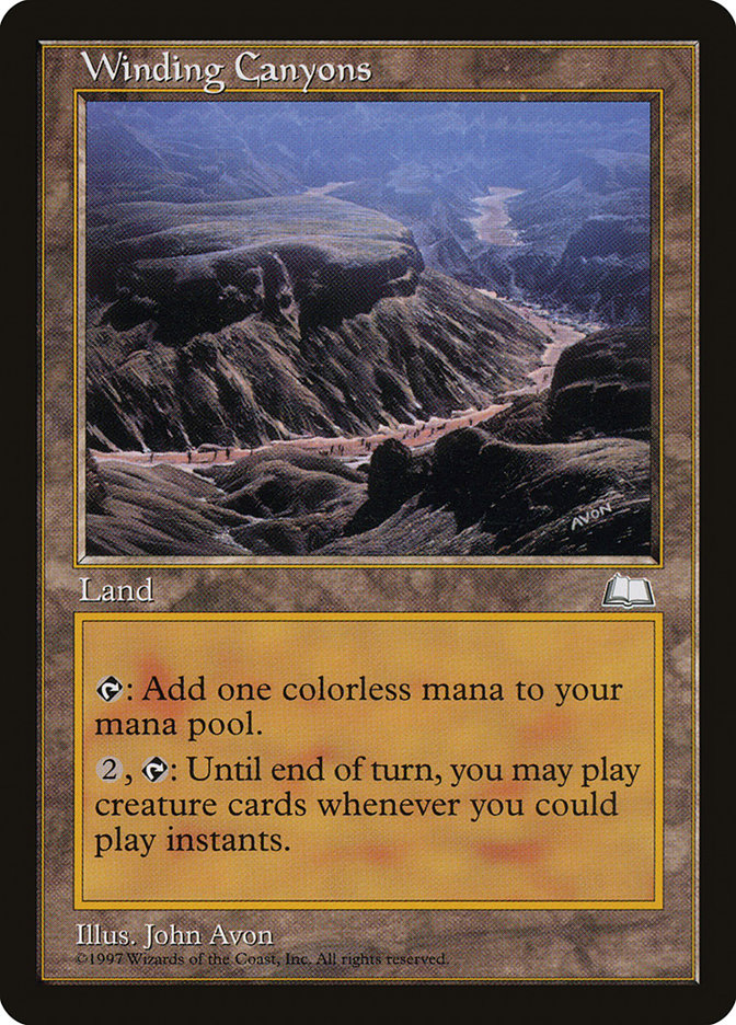 Winding Canyons [Weatherlight] | Jomio and Rueliete's Cards and Comics