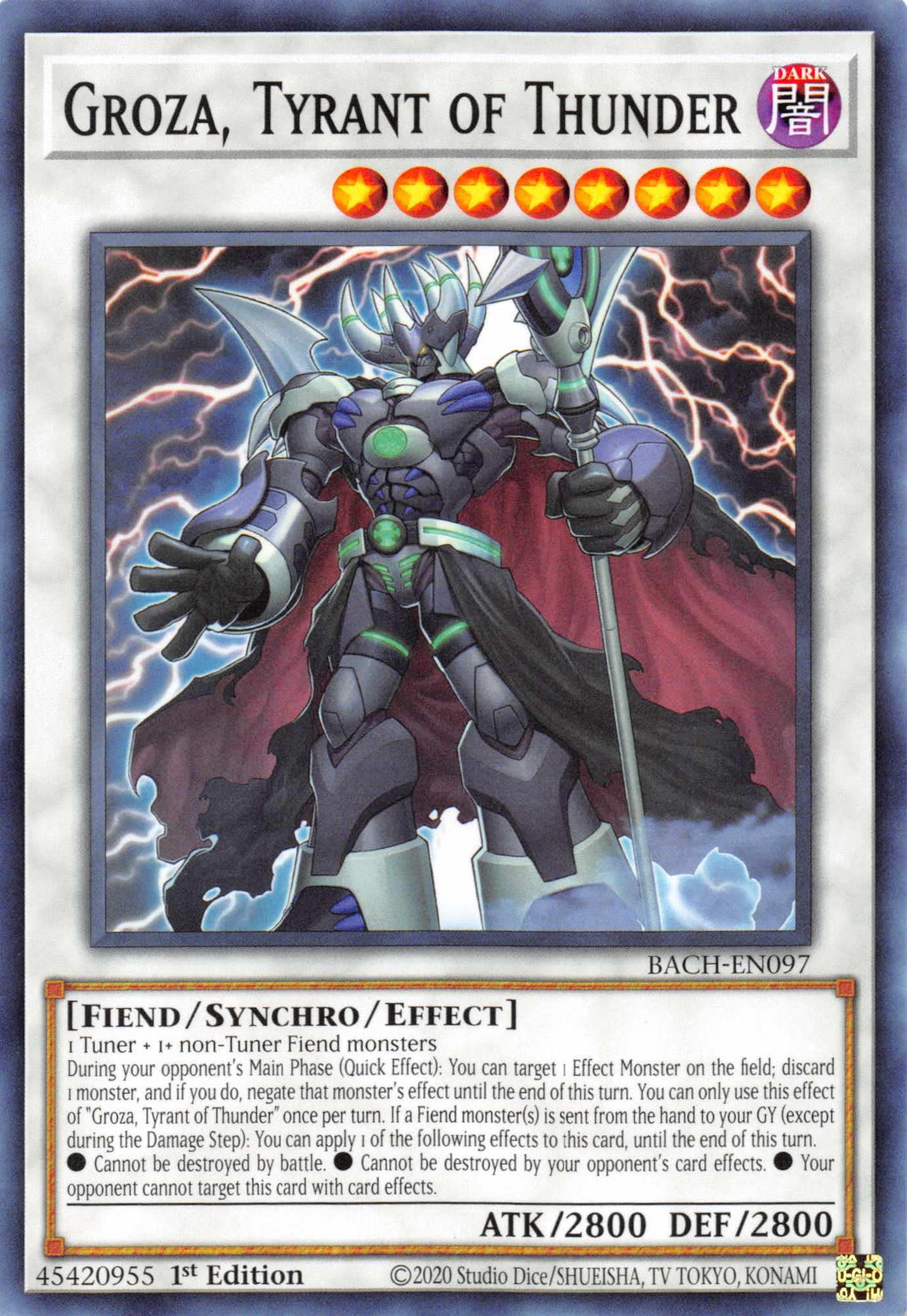 Groza, Tyrant of Thunder [BACH-EN097] Common | Jomio and Rueliete's Cards and Comics