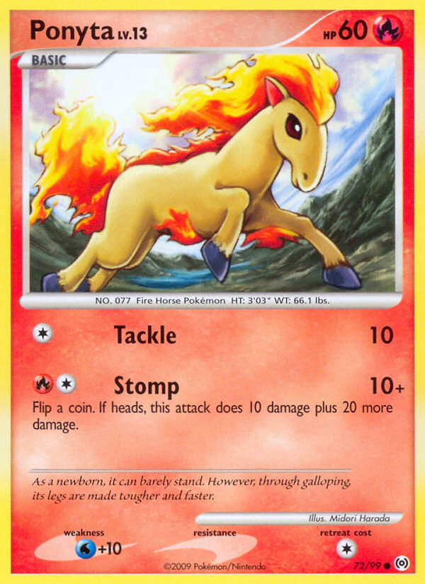 Ponyta (72/99) [Platinum: Arceus] | Jomio and Rueliete's Cards and Comics