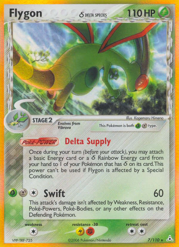 Flygon (7/110) (Delta Species) [EX: Holon Phantoms] | Jomio and Rueliete's Cards and Comics